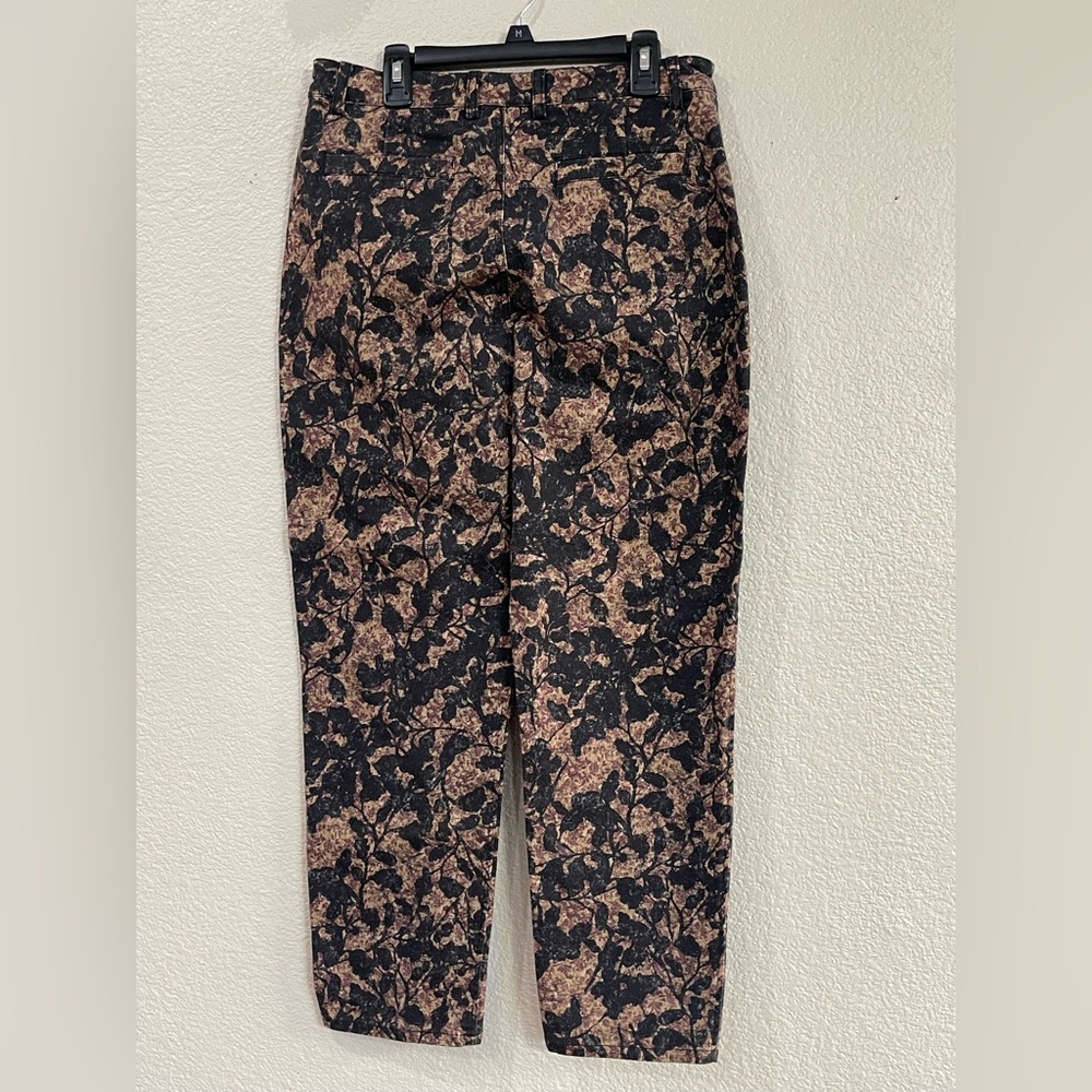 Peruvian Connection Black and Tan Patterned Pant - image 2
